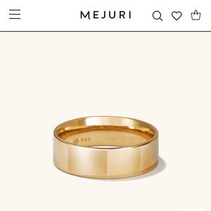 Mejuri gold vermeil stacker ring